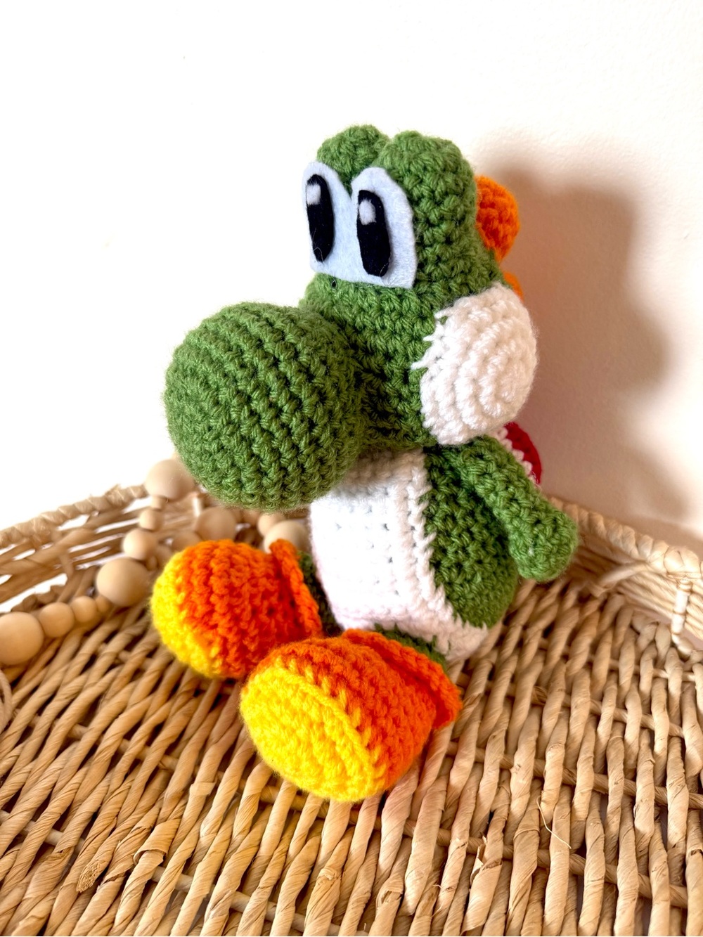 Handmade Yoshi Crochet Dinosaur Plush Toy